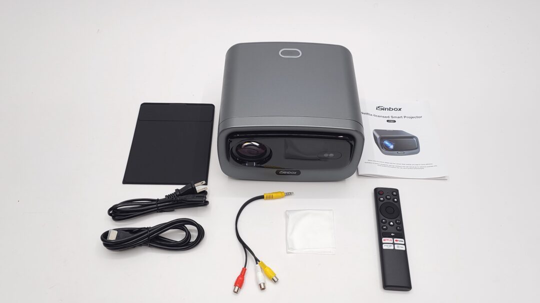 isnbox JY821 projector in the box